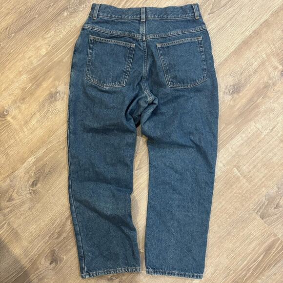 Vintage LL Bean Flannel Lined Blue Jeans Womens 10 Petite Outdoor Grunge 90s - Picture 2 of 10